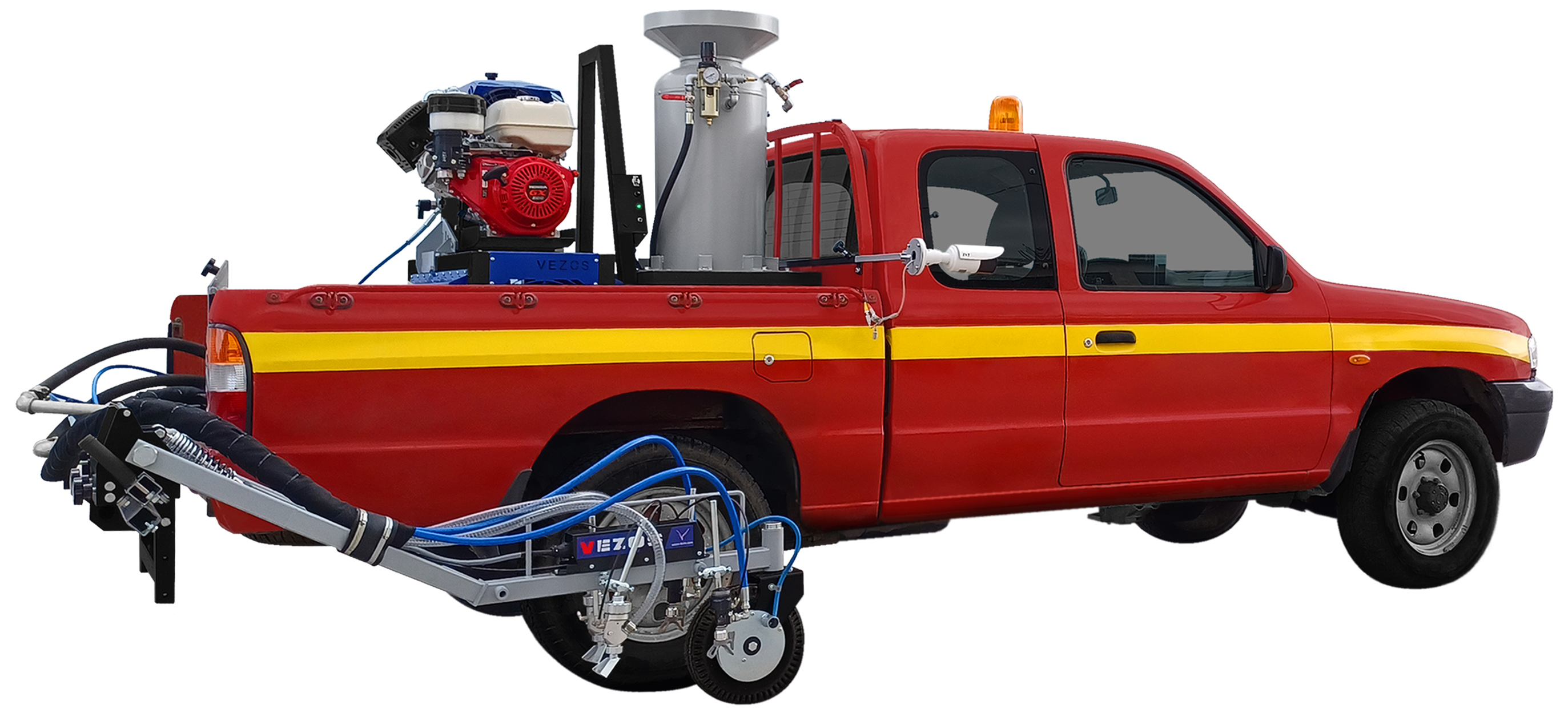 διαγραμμιστικο φορτηγακι με συστημα υαλοσφαιριδιων 150 κιλων - 100 λιτρων